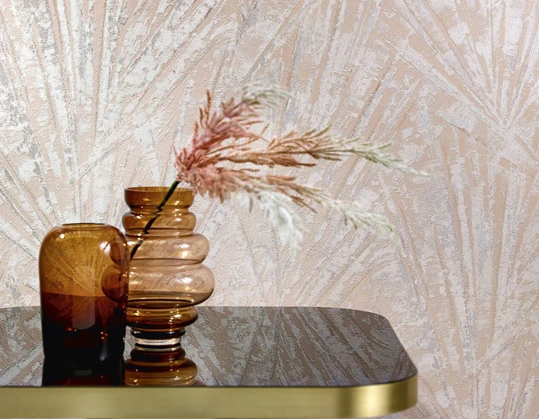 pink silver metallic wallpaper